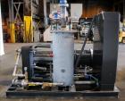 Used- Travaini Vacuum System, Model TRW1000H-FR, Carbon Steel. Consisting of Travaini vacuum pump, model TRHE100-1600/X-C/F,...