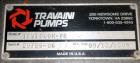 Used Travaini Vacuum System, Model TRW1000H-FR, Carbon Steel. Consisting of Travaini vacuum pump, model TRHE100-1600/X-C/F, serial #AC469-M0PXI, approximately 1000 CFM, 4