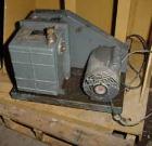 USED- Welch Duoseal Vacuum Pump, Model 1402. 2 stage rotary vane. Approximately 5.6 CFM. 1