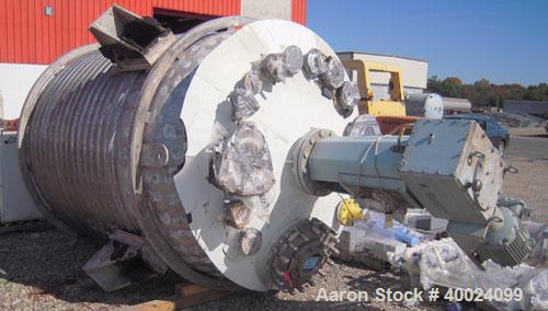Used Alloy Fab Reactor, 2000 Gallon, Hastelloy C, Vertical. 78" diameter x 84" straight side, dished top and bottom. Internal rated 100 psi/fv at -300 to 450 deg.f., jacket rated 100 psi at -300 to 4...