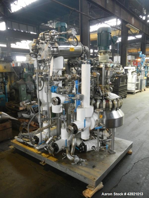 Used Kilo Lab Reactor System Consisting Of: (1) 10 gallon Pfaudler Glass Lined Reactor (1) 10 Gallon Hastelloy DCI Reactor