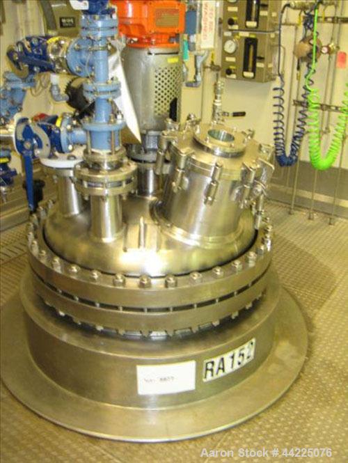 Used Robert Mitchell Reactor, 230 Gallon, Hastelloy C276. Bolt on dish top, dished bottom. Internal rated 100 psi at 450 degrees F., 304L stainless steel jacket rated 150 psi at 450 degrees F. 5hp Pr...