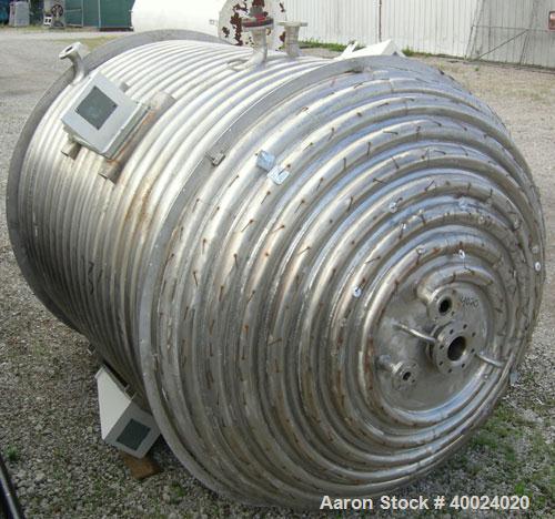 Used Alloy Fab Reactor, 2000 gallon, Hastelloy C22, vertical. 78" diameter x 84" straight side, 2:1  elliptical top and bottom. Internal rated 150 psi/fv at 450 deg.f., 316L stainless steel 3" 1/2 pi...