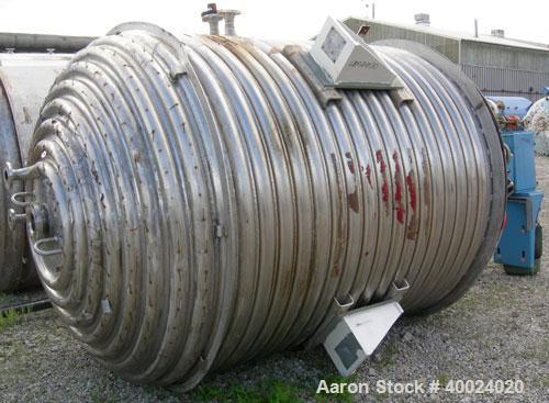 Used Alloy Fab Reactor, 2000 gallon, Hastelloy C22, vertical. 78" diameter x 84" straight side, 2:1  elliptical top and bottom. Internal rated 150 psi/fv at 450 deg.f., 316L stainless steel 3" 1/2 pi...
