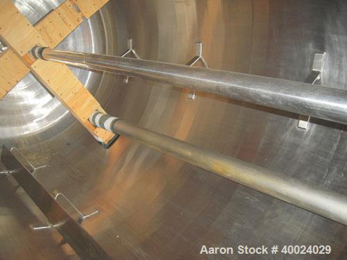 Used Alloy Industries Reactor, Approximately 2000 gallon, Hastelloy C22, vertical. 78" diameter x 7' straight side, elliptical top and bottom. Internal rated 100/fv at 450 deg.f., 316L stainless stee...