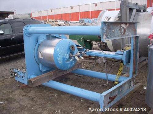 Used Autoclave Engineers Reactor, 50 Gallon, Hastelloy C276, Vertical. Approximately 24" diameter x 24" straight side, flat bolt on top, 2:1 elliptical bottom. Internal rated 400 PSI/FV at 350 Degree...