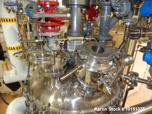 Used Approximately 100 Gallon Hastelloy Vertical Reactor