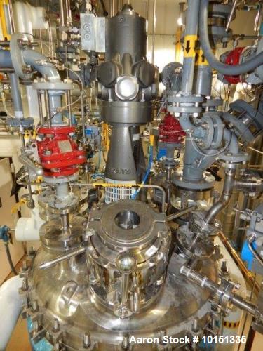 Used Approximately 100 Gallon Hastelloy Vertical Reactor
