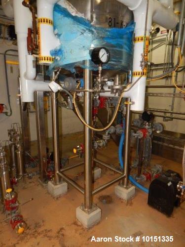 Used Approximately 100 Gallon Hastelloy Vertical Reactor
