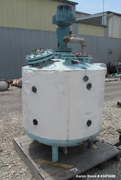 Used Baeurle & Morris Reactor, 200 Gallon, Hastelloy C276, Vertical. Approximately 42" diameter x 33" straight side, dish top and bottom. Internal rated 100 psi at 350 degrees F. 304 Stainless steel ...