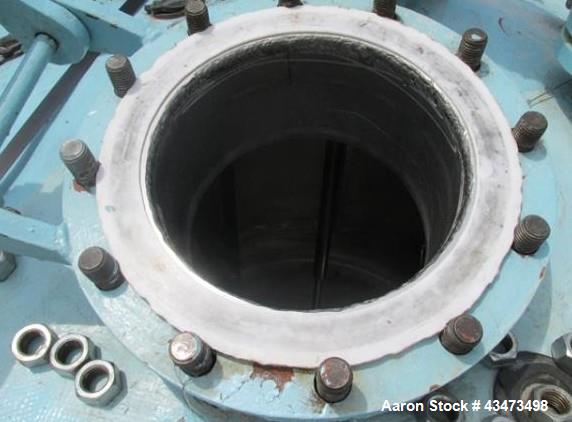 Used Baeurle & Morris Reactor, 200 Gallon, Hastelloy C276, Vertical. Approximately 42" diameter x 33" straight side, dish top and bottom. Internal rated 100 psi at 350 degrees F. 304 Stainless steel ...