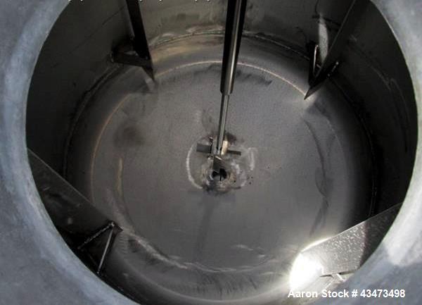 Used Baeurle & Morris Reactor, 200 Gallon, Hastelloy C276, Vertical. Approximately 42" diameter x 33" straight side, dish top and bottom. Internal rated 100 psi at 350 degrees F. 304 Stainless steel ...