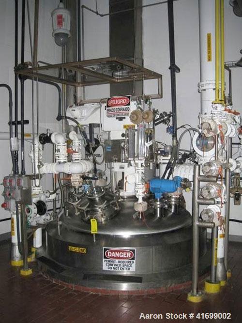 Used Feldmeier Reactor, 2500 Gallon, Hastelloy C22, Vertical. 71-3/4" diameter x 143" straight side, dished top and bottom. Mechanically polished to 180 grit finished internal rated 50 psi/FV at 350 ...