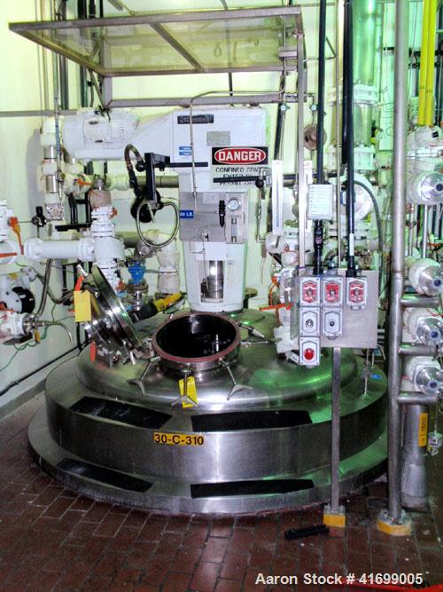 Used Feldmeier Reactor, 2500 Gallon, Hastelloy C22, Vertical. 71-3/4" diameter x 143" straight side, dished top and bottom. Mechanically polished to 180 grit finished internal rated 50 psi/FV at 350 ...
