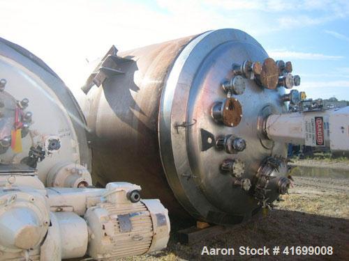 Used Feldmeier Reactor, 3500 Gallon, Hastelloy C22, Vertical. 95-1/4" diameter x 108" straight side, dished top and bottom. Internal rated 50 psi/FV at 350 deg F and -100 deg F at 50 psi/FV, 3" 304 s...