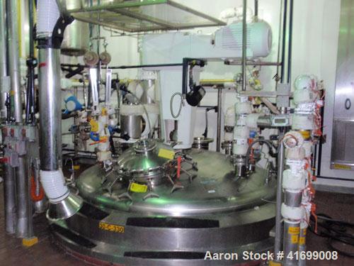 Used Feldmeier Reactor, 3500 Gallon, Hastelloy C22, Vertical. 95-1/4" diameter x 108" straight side, dished top and bottom. Internal rated 50 psi/FV at 350 deg F and -100 deg F at 50 psi/FV, 3" 304 s...