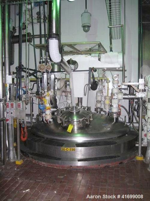 Used Feldmeier Reactor, 3500 Gallon, Hastelloy C22, Vertical. 95-1/4" diameter x 108" straight side, dished top and bottom. Internal rated 50 psi/FV at 350 deg F and -100 deg F at 50 psi/FV, 3" 304 s...