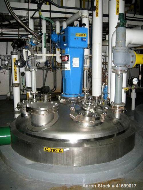 Used Feldmeier Reactor, 2000 Gallon, Hastelloy C22, vertical. 78" diameter x 100" straight side, dished top and bottom. Internal rated 100 psi/FV at 302 deg F and -20 feg F at 100/FV. Jacket rated 15...