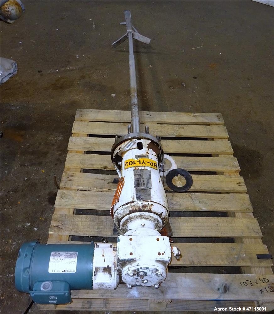 Used Feldmeier Reactor, 250 Gallon, Hastelloy C-276, Vertical.