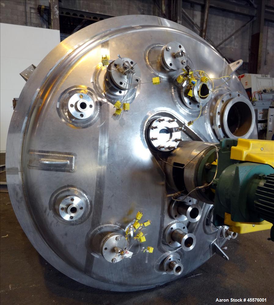 Used 2056 Gallon Vertical Nickel Reactor/Mix Tank, Model 14SP1