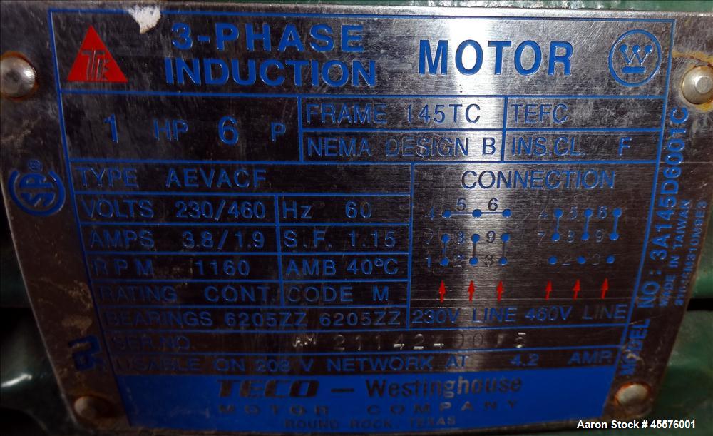 Used 2056 Gallon Vertical Nickel Reactor/Mix Tank, Model 14SP1