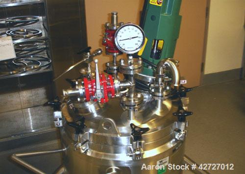 Used Lee Industries Reactor, 30 Gallon, Model 30 U, Hastelloy C22. 24" Diameter x 18" straight side, removable dish top, dish bottom, rated 50 psi and full vacuum at 350 F internal, jacketed for 150 ...