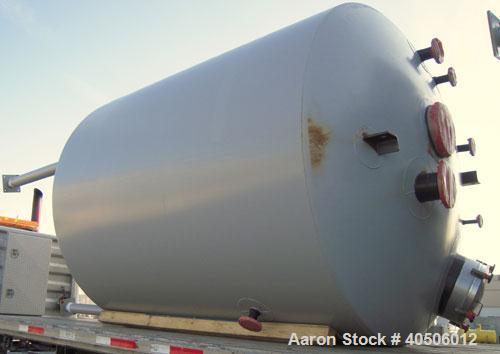 Unused- Mueller Reactor, 2,500 Gallon, Model "F", SA-516 GR 70 Carbon Steel, Vertical. 90" diameter x 84" straight side, 2:1 elliptical top and bottom. Internal rated 30 psi at 600 deg F and -20 deg ...