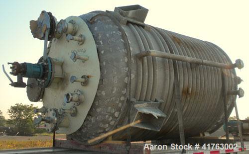 Used Mueller Reactor, 3000 Gallon, Model F, Hastelloy C-276, Vertical. 84’’ diameter x 111’’ straight side, 2 to 1 elliptical top and bottom. Internal rated 100/FV psi at 450 deg F and –20 deg F at 1...