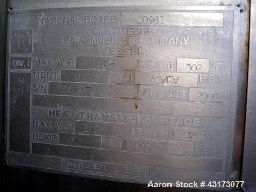 Used 2500 Liter Hastelloy C276 Paul Muller Reactor