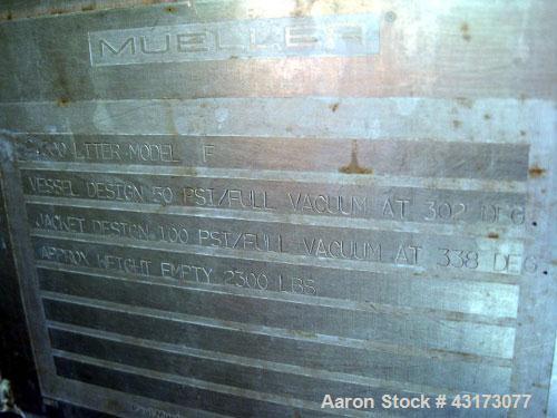 Used 2500 Liter Hastelloy C276 Paul Muller Reactor