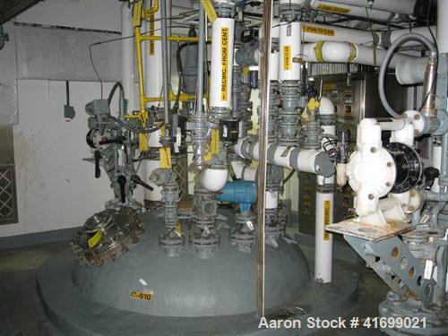 Used Reactor, 1500 Gallon, Hastelloy C22, vertical. 78" diameter x 76" straight side, dished top, slight coned bottom. (3) baffles. Openings: top 3", (3) 4", (2) 6", (3) 8", 18" manway; 3" center bot...