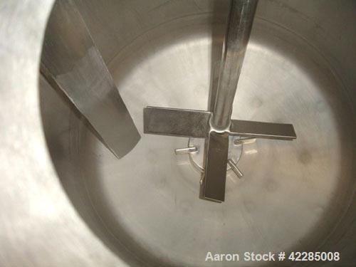 Used Stainless Steel Industries Reactor, 100 Gallon, Hastelloy, Vertical. 30" Diameter x 36" straight side, dished removable top, dish bottom. Internal rated 100 psi at 450 deg.f., jacket rated 122 p...