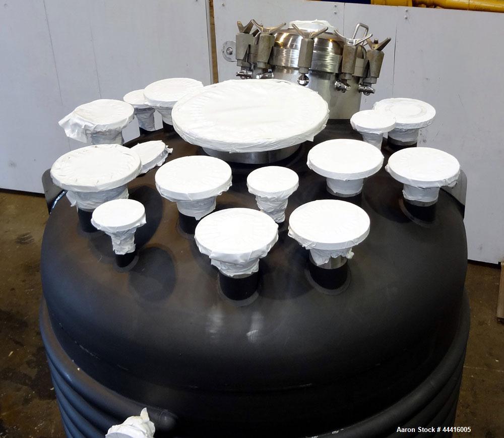 Unused- Holloway America Reactor, 1000 Gallon, Hastelloy C-276, Vertical. Approximate 62” Diameter x 70” straight side, dished top and bottom. Internal rated 60 psi at -76 to 500 degrees F, 304L Stai...