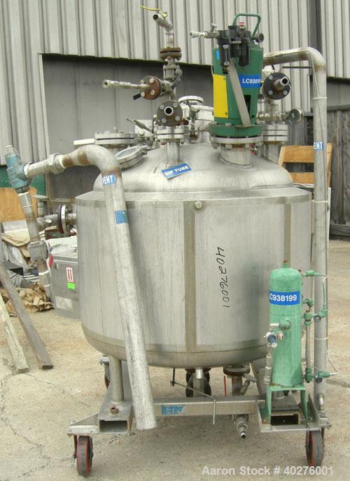 Used: Northland Stainless reactor, 150 gallon, Hastelloy C 276.  Approximately 42" diameter x 21" straight side. Dished top and  bottom. Internal rated fv/150 psi at 365 deg F, 316L stainless steel j...
