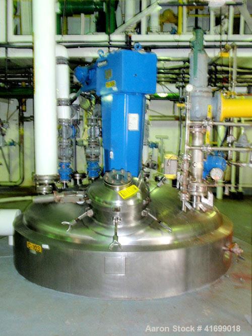 Used Northland Stainless Reactor, 3000 gallon, Hastelloy C22, vertical. 80" diameter x 138" straight side, dished top and bottom. Internal rated FV/50 psi at 350 deg F and -20 deg F at FV/50 psi. Jac...