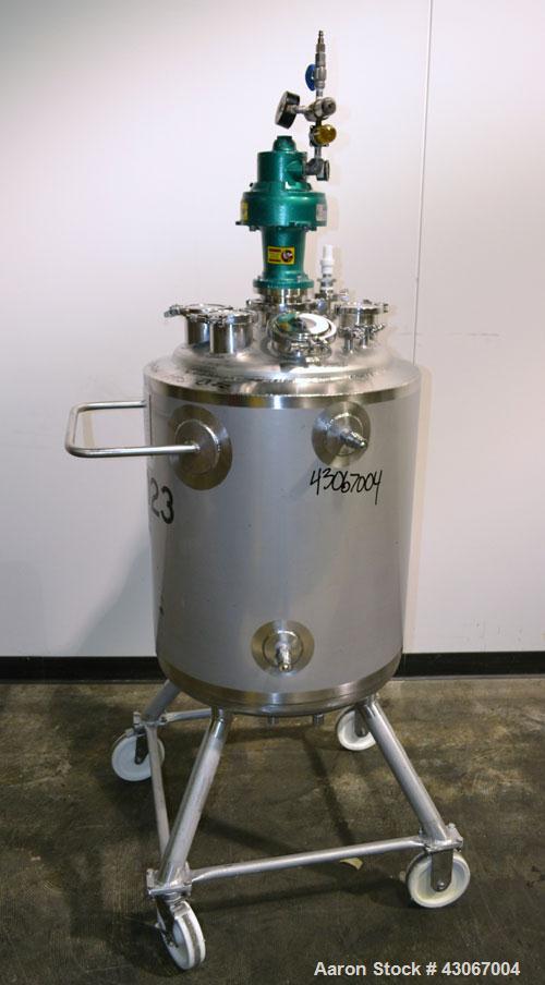 Used Northland Stainless Reactor, 30 Gallon, Hastelloy C-22, Vertical. Approximately 18’’ diameter x 25’’ straight side, dished top and bottom. Internal rated FV/125 psi at -20 to 302 degrees F, 316L...