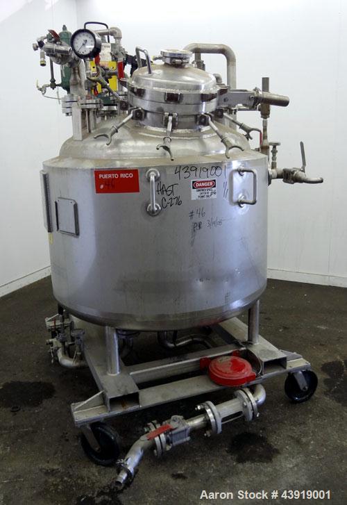 Used Northland Stainless Reactor, 150 Gallon, Hastelloy C-276.  Approximately 42" diameter x 21" straight side.  Dished top and bottom.  Internal dual rated for full vacuum/150 psi at -20 to 400 degr...