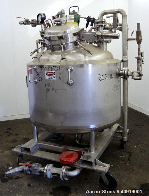 Used Northland Stainless Reactor, 150 Gallon, Hastelloy C-276.  Approximately 42" diameter x 21" straight side.  Dished top and bottom.  Internal dual rated for full vacuum/150 psi at -20 to 400 degr...