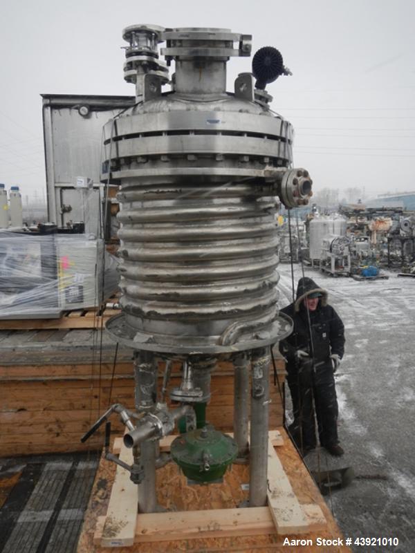 Used- Northland Stainless Reactor, 150 Gallon. Hastelloy C275 construction, approximate 30" x 30" straight side. Internal ra...