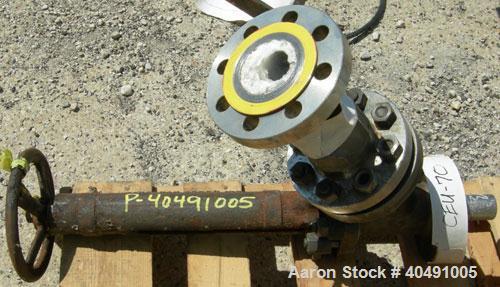Used Pfaudler Reactor, 15 Gallon, Hastelloy B-2, vertical. Approximately 13" diameter x 22" straight side. Dished bolt on top, dish bottom. Internal rated 450/FV psi at 650 deg F, carbon steel jacket...