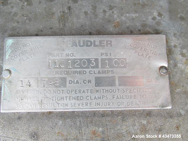 Used Pfaudler Reactor, 500 Gallon, Hastelloy C276. Approximately 54" diameter x 51" straight side, semi elliptical top and bottom. Internal rated 75 psi & Full Vacuum at 450 degrees F. 1/2 Pipe coil ...
