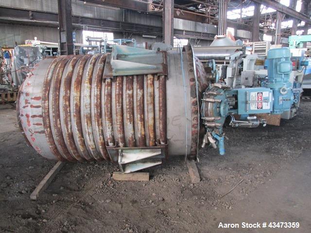 Used Pfaudler Reactor, 1000 Gallon, Hastelloy C276. Approximately 60" diameter x 78" straight side, semi elliptical top and bottom. Internal rated 55 psi & Full Vacuum at 500 degrees F. 1/2 Pipe jack...