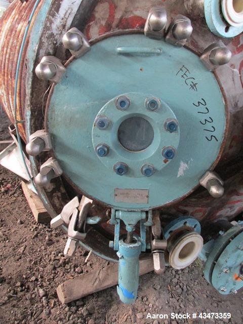 Used Pfaudler Reactor, 1000 Gallon, Hastelloy C276. Approximately 60" diameter x 78" straight side, semi elliptical top and bottom. Internal rated 55 psi & Full Vacuum at 500 degrees F. 1/2 Pipe jack...