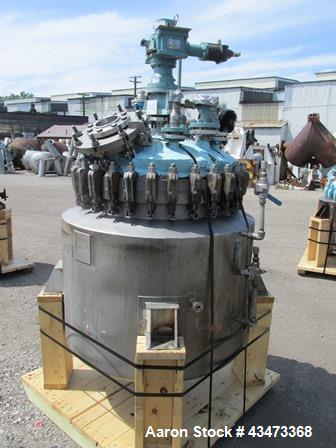 Used Precision Stainless Reactor, 100 Gallon, Hastelloy C276. Approximately 32" diameter x 36" straight side, dished removable top, semi elliptical bottom. Internal rated 150 psi & Full Vacuum at +51...