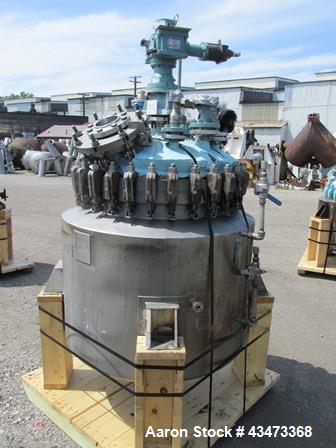 Used- Precision Stainless Reactor, 100 Gallon, Hastelloy C276. Approximately 32" diameter x 36" straight side, dished remova...