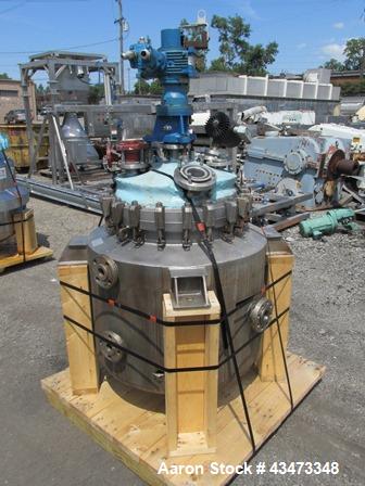 Used Precision Stainless Reactor, 50 Gallon, Hastelloy C276. Approximately 24" diameter x 36" straight side, removable dish top, semi elliptical bottom. Internal rated 100 psi & Full Vacuum at +518/-...