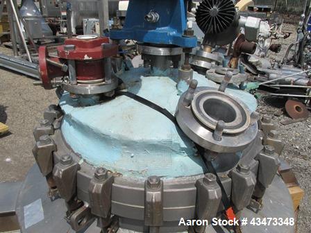 Used Precision Stainless Reactor, 50 Gallon, Hastelloy C276. Approximately 24" diameter x 36" straight side, removable dish top, semi elliptical bottom. Internal rated 100 psi & Full Vacuum at +518/-...
