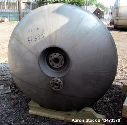 Used Precision Reactor, 300 Gallon, Hastelloy C276 Construction. Approximately 48" diameter x 63" straight side, semi elliptical top and bottom, rated 300 psi and full vacuum at +518/-94 f, 304 stain...