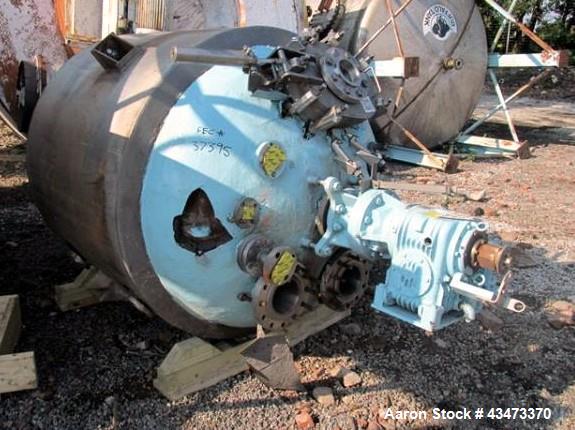Used Precision Reactor, 300 Gallon, Hastelloy C276 Construction. Approximately 48" diameter x 63" straight side, semi elliptical top and bottom, rated 300 psi and full vacuum at +518/-94 f, 304 stain...