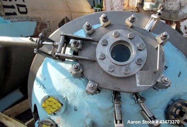 Used Precision Reactor, 300 Gallon, Hastelloy C276 Construction. Approximately 48" diameter x 63" straight side, semi elliptical top and bottom, rated 300 psi and full vacuum at +518/-94 f, 304 stain...